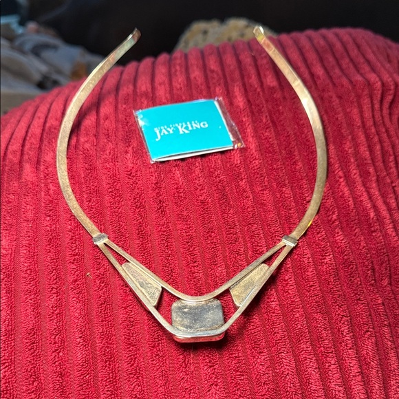 Jay King Turquoise & Sterling Silver Collar Necklace - Picture 2 of 9